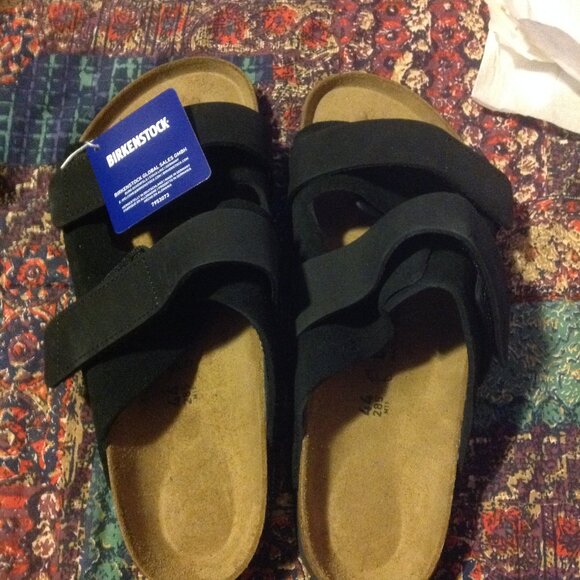 Birkenstock Men's Black Regular Fit Uji Slip On Sandals-USA size 11M- New in Box - Picture 5 of 10